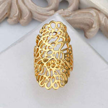 18K Gold Plated rings yellow Mesh ring men prices in euros194 ELY