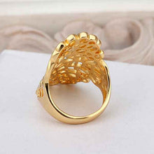 18K Gold Plated rings yellow Mesh ring men prices in euros194 ELY