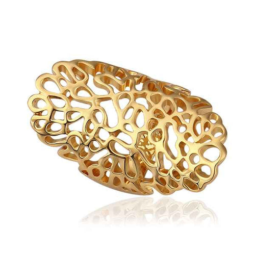 18K Gold Plated rings yellow Mesh ring men prices in euros194 ELY