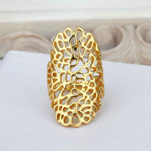 18K Gold Plated rings yellow Mesh ring men prices in euros194 ELY