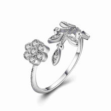 925 sterling silver Engagement rings Flowers opposition anel masculino jewellery138 ELY
