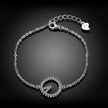 925 sterling silver in jewelry bracelets & bangles Stone Circle pulseira feminina accessories STVH 56 ELY