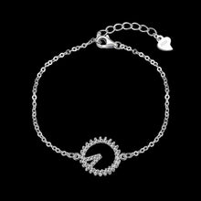 925 sterling silver in jewelry bracelets & bangles Stone Circle pulseira feminina accessories STVH 56 ELY