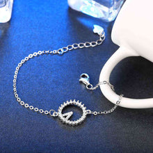 925 sterling silver in jewelry bracelets & bangles Stone Circle pulseira feminina accessories STVH 56 ELY