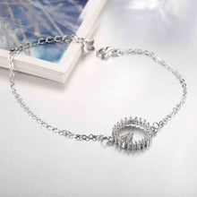 925 sterling silver in jewelry bracelets & bangles Stone Circle pulseira feminina accessories STVH 56 ELY