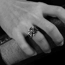 Maya stainless steel ring skull cross anel ruby jewelry MAYAR 11 ELY