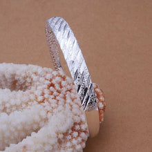 silver bangles Closed hollow flower women bracelet men jewelry HBB 29 ELY