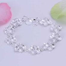 silver bracelets & bangles Insets whole plum pulsera Elegant HBH 47 ELY