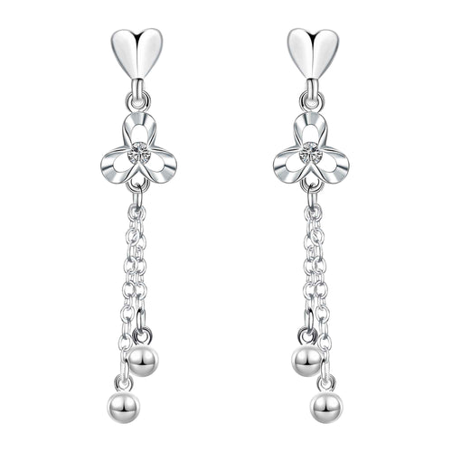 silver earings Hanging beads stud orecchini prices in euros 627 ELY