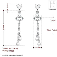 silver earings Hanging beads stud orecchini prices in euros 627 ELY