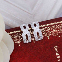 silver earings jewelry Inlaid Stone 8-shaped stud brinco Jewelry European Style 193 ELY