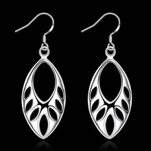 silver earrings Hollow Beads drop brincos de festa jewelry display 2 7 ELY
