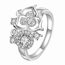 silver plated wedding rings Large clusters of flowers prices in euros wedding275 ELY