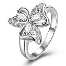 silver plated wedding rings Large clusters of flowers prices in euros wedding275 ELY