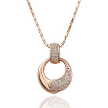Trendy 18k gold plated necklace men golden circle big necklace ruby jewelry225 ELY