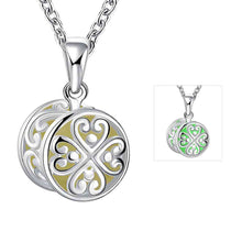 Trendy Nightlight Collares necklaces & pendants Hollow round flower collier jewerly accessories LUYN 33 ELY