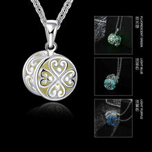 Trendy Nightlight Collares necklaces & pendants Hollow round flower collier jewerly accessories LUYN 33 ELY