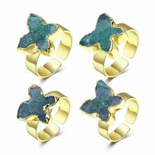 Trendy Quartz Crystal rings for men Crape myrtle flowers bague femme bone283 ELY
