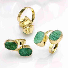 Trendy Quartz Crystal rings for men Crape myrtle flowers bague femme bone283 ELY