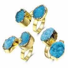 Trendy Quartz Crystal rings for men Crape myrtle flowers bague femme bone283 ELY