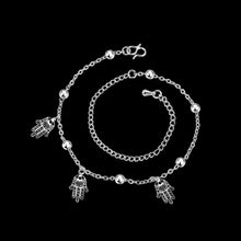 Trendy silver bracelet anklets Small hand ball leg jewelry men jewelry SMTA 47 ELY