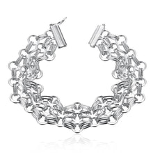 Trendy silver bracelet charms double box pulseras hombre diy HBH 27 ELY