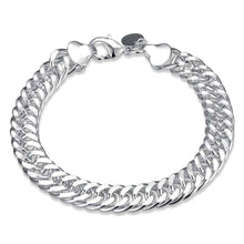 Trendy silver bracelet charms double box pulseras hombre diy HBH 27 ELY