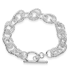 Trendy silver bracelet charms double box pulseras hombre diy HBH 27 ELY