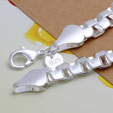 Trendy silver bracelet charms double box pulseras hombre diy HBH 27 ELY
