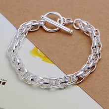 Trendy silver bracelet charms double box pulseras hombre diy HBH 27 ELY