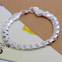 Trendy silver bracelet charms double box pulseras hombre diy HBH 27 ELY