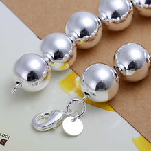 Trendy silver bracelet men 14M beads bracelet girl jewelry HBH 6 ELY
