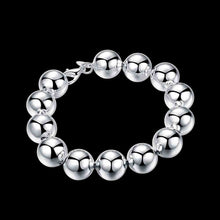 Trendy silver bracelet men 14M beads bracelet girl jewelry HBH 6 ELY