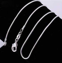 Trendy silver chains 1m 16-24inch Snake diy SMTC 8 ELY