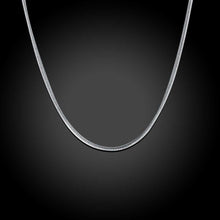 Trendy silver chains 1m 16-24inch Snake diy SMTC 8 ELY