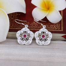 Trendy silver clip on earrings Flower With Flower drop brincos de festa jewelry 248 ELY
