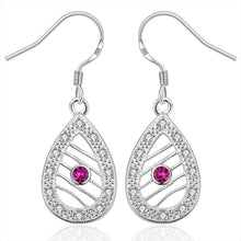 Trendy silver clip on earrings Flower With Flower drop brincos de festa jewelry 248 ELY