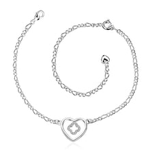 Trendy silver plated anklet Front line foot chain horloge HBA 3 ELY