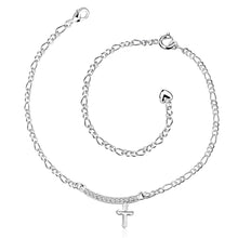 Trendy silver plated anklet Front line foot chain horloge HBA 3 ELY