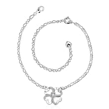 Trendy silver plated anklet Front line foot chain horloge HBA 3 ELY