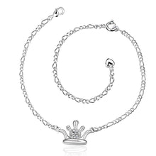 Trendy silver plated anklet Front line foot chain horloge HBA 3 ELY