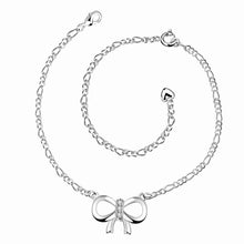 Trendy silver plated anklet Front line foot chain horloge HBA 3 ELY