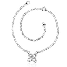 Trendy silver plated anklet Front line foot chain horloge HBA 3 ELY