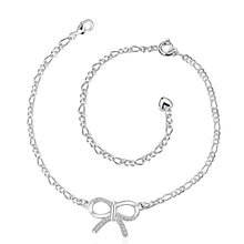 Trendy silver plated anklet Front line foot chain horloge HBA 3 ELY