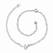 Trendy silver plated anklet Front line foot chain horloge HBA 3 ELY