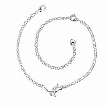 Trendy silver plated anklet Front line foot chain horloge HBA 3 ELY