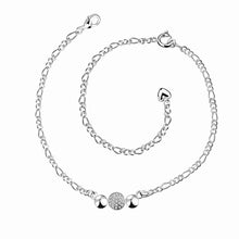 Trendy silver plated anklet Front line foot chain horloge HBA 3 ELY