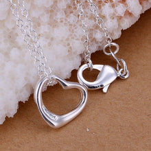 Trendy silver-plated pendant Small Heart choker Jewelry European Style ELY