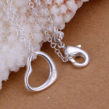 Trendy silver-plated pendant Small Heart choker Jewelry European Style ELY
