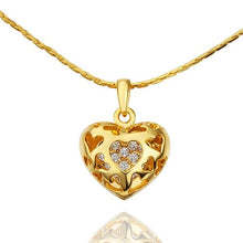 Vintage Love 18k gold plated necklaces crystal flower love patek fine jewelry237 ELY